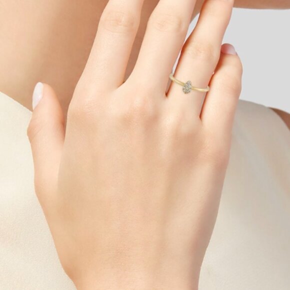 GABRIEL & CO. 14K 585 YELLOW GOLD DIAMOND STACKABLE  BAND RING - Picture 8 of 8